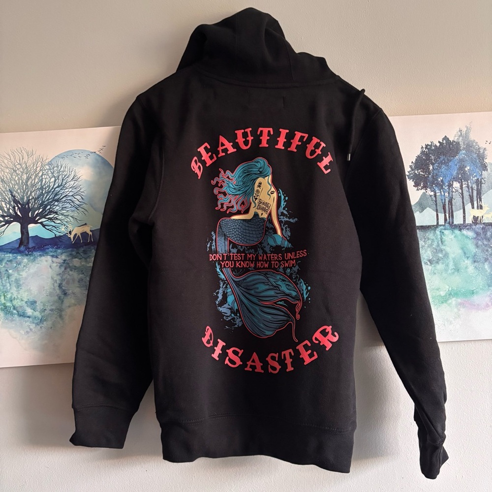 Beautiful Disaster Graphic Hoodie - Small